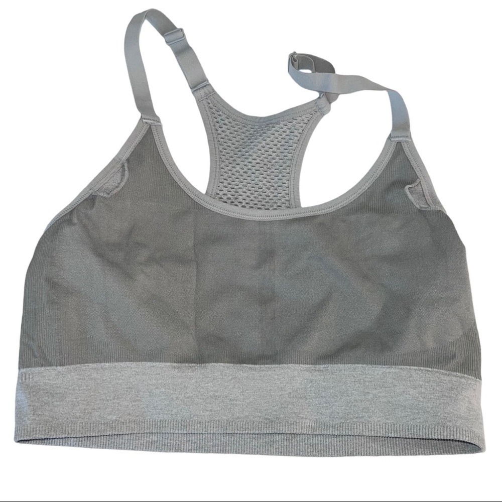 Primark Razor Back Athletic Grey Sports Bra - Picture 7 of 8